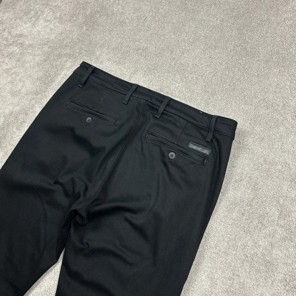 AG Adriano Goldschmied Men Jeans 34 x 34 Marshall Slim Straight Trouser Black